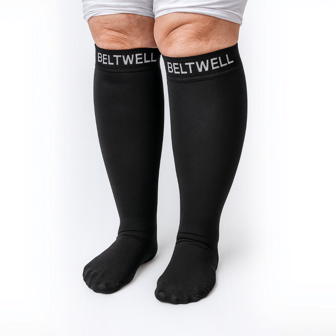 Beltwell® The Original Extra Wide StretchKnit™ Compression Socks 20-30 mmHg