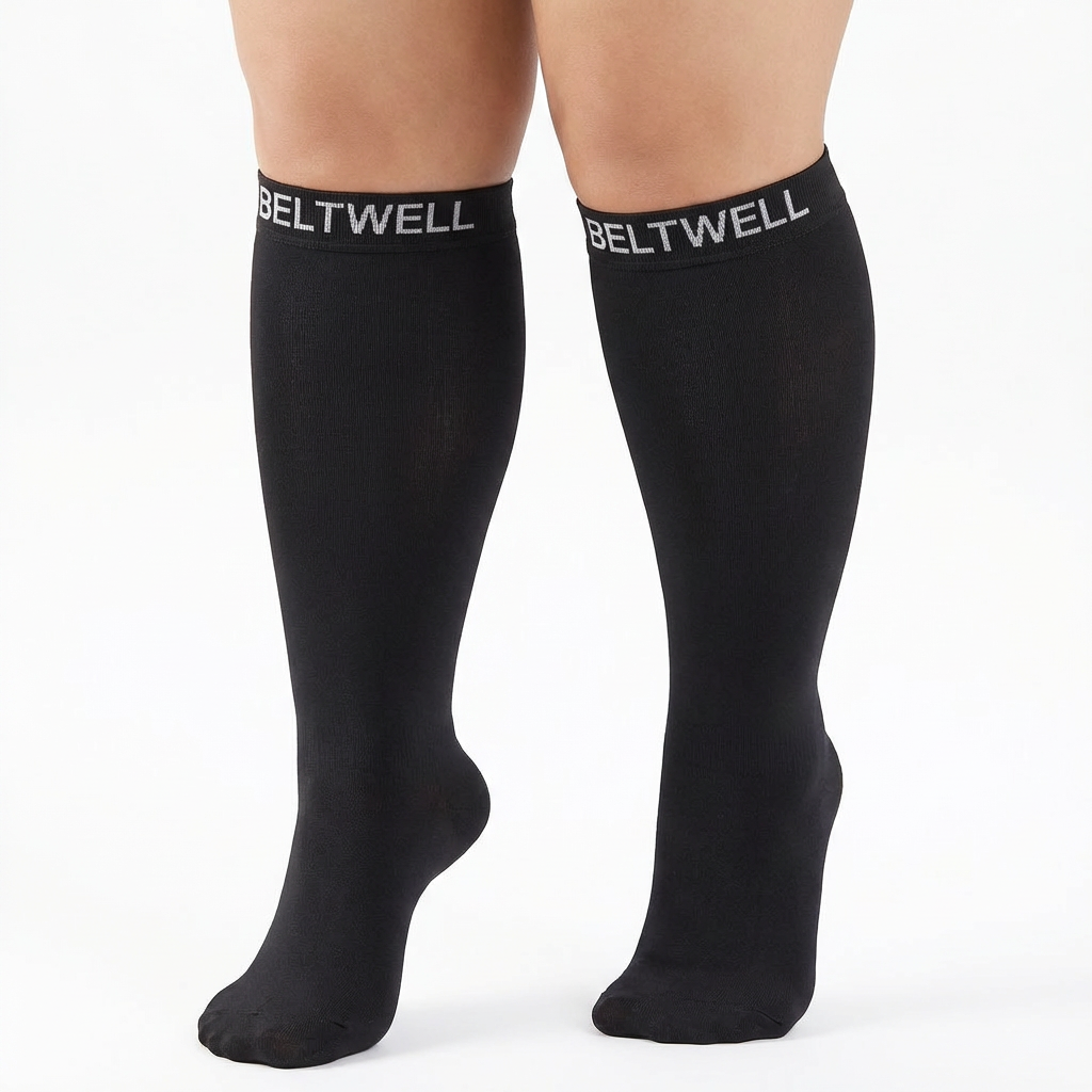 Beltwell® The Original Extra Wide StretchKnit™ Compression Socks 20-30 mmHg