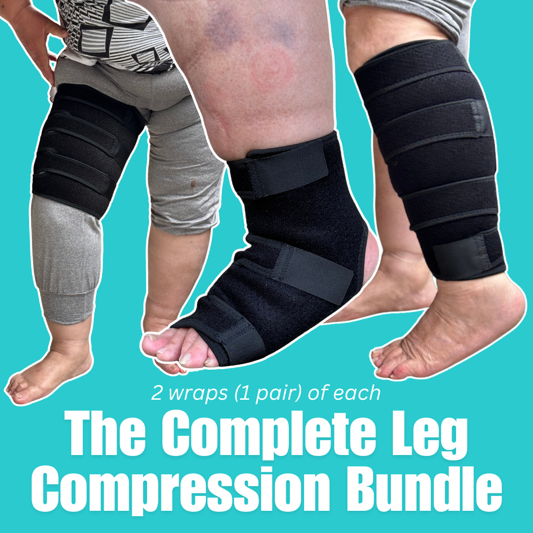 Beltwell®  The Full Plus-Size Leg Compression Bundle (Foot, Calf, Thigh) + FREE Bonuses