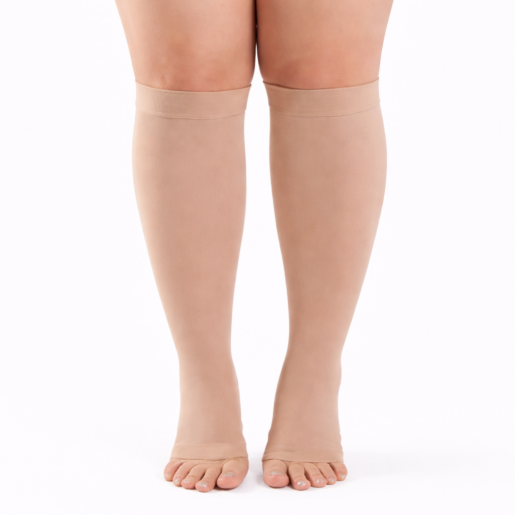 Beltwell® The Original Toeless Extra Wide StretchKnit™ Compression Socks 20-30 mmHg