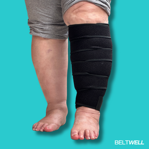 Beltwell® LymphoTech™ - The NEW Advanced Lymphatic Compression Technology for Big, Swollen Calves (1 wrap)