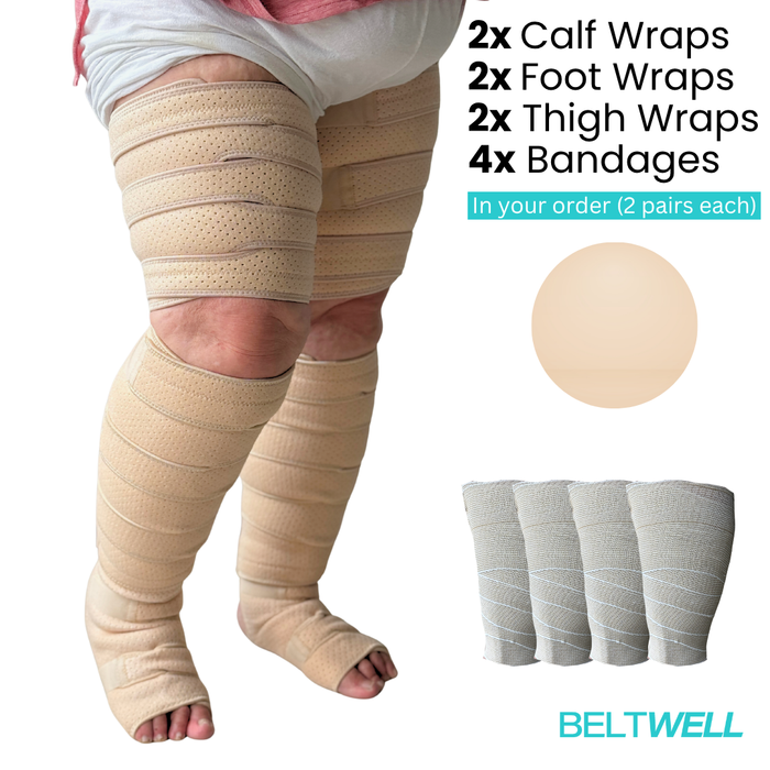 Compression Wraps For Big Swollen Legs That Are Easy To Put On