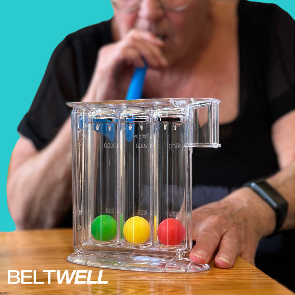 Beltwell® - Inhaleone djupandningsövning för lymfödem och stress (blodtryck, stressavlastning, cirkulation, bättre andning)