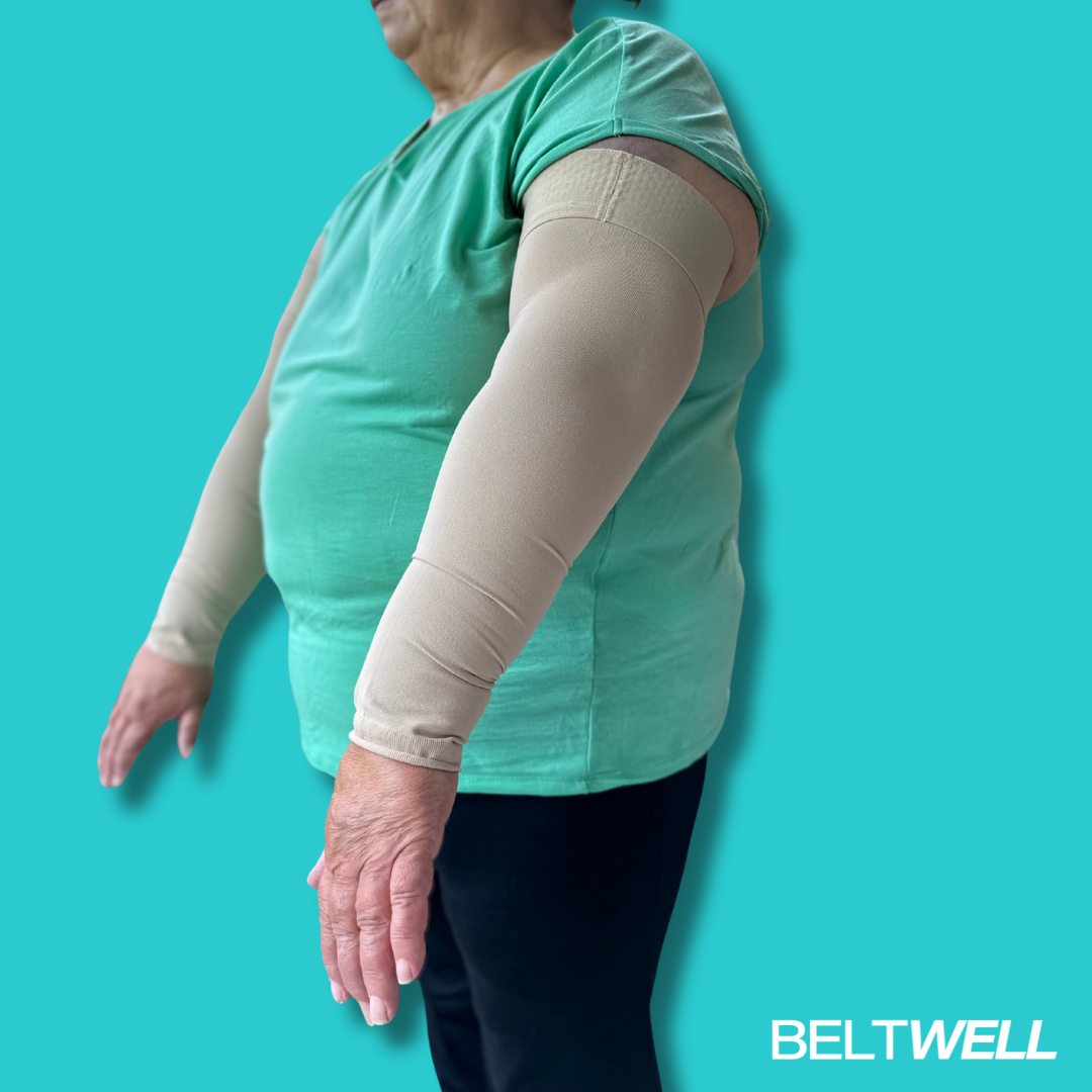 Beltwell® - The Plus-Size Lymphedema Arm Compression Sleeves For Swollen Arms (1 pair)