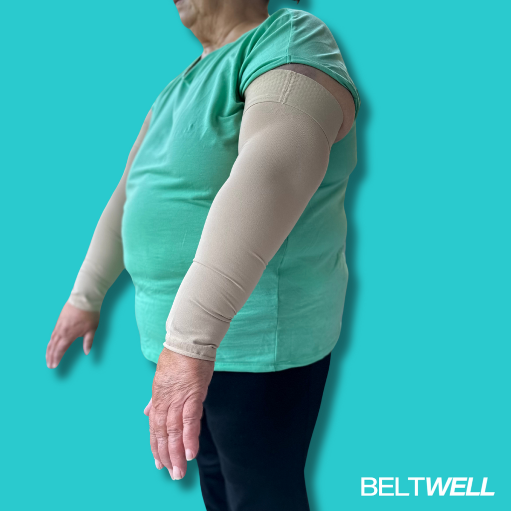 Beltwell® - The Plus-Size Lymphedema Arm Compression Sleeves For Swoll –  Beltwell-com