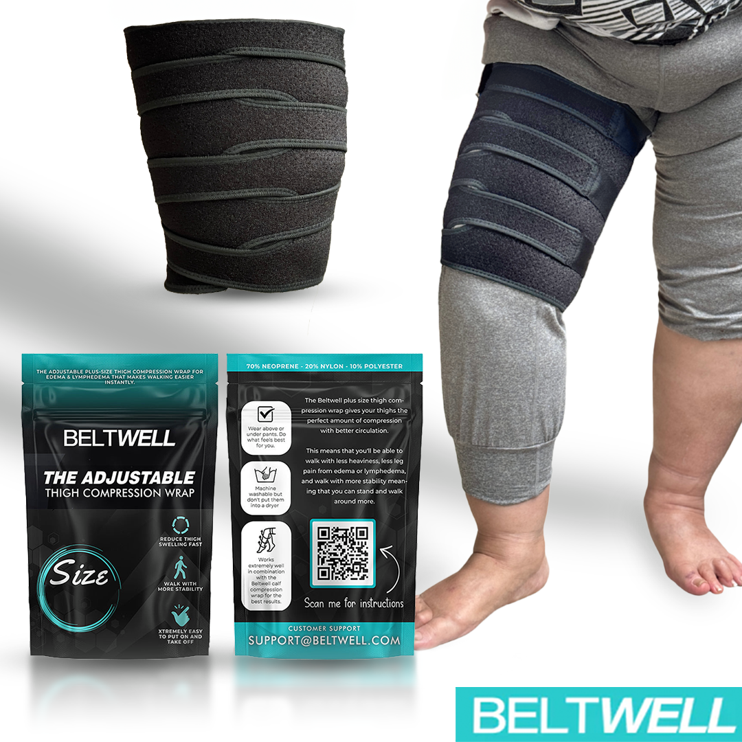 Beltwell®  The Full Plus-Size Leg Compression Bundle (Foot, Calf, Thigh) + 8 FREE Bonuses