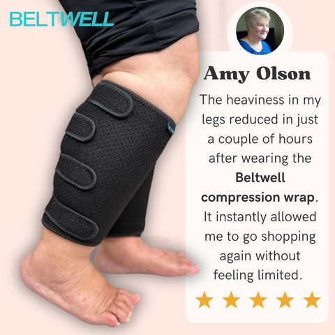 Beltwell Lymphedema Adjustable Compression Wrap For Heaviness, Pain,  Fatigue, Circulation (Black, XXL - SHORT) : : Health & Personal  Care