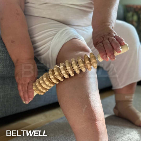 Beltwell® - The Wooden Edema & Lymphedema Leg Circulation Massager