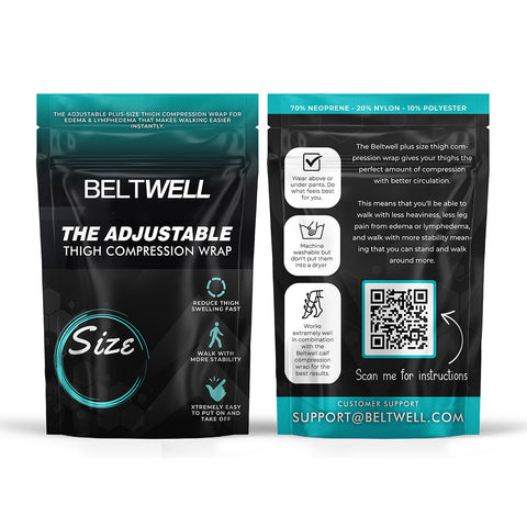 Beltwell® - The Adjustable Thigh Wrap For Big Legs (1 wrap)