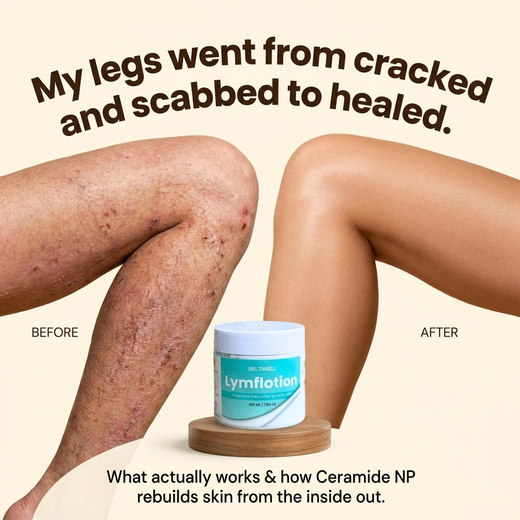 Lymphatic Support Fragrance-Free Non-Greasy Anti-Itch Ceramide NP Lotion